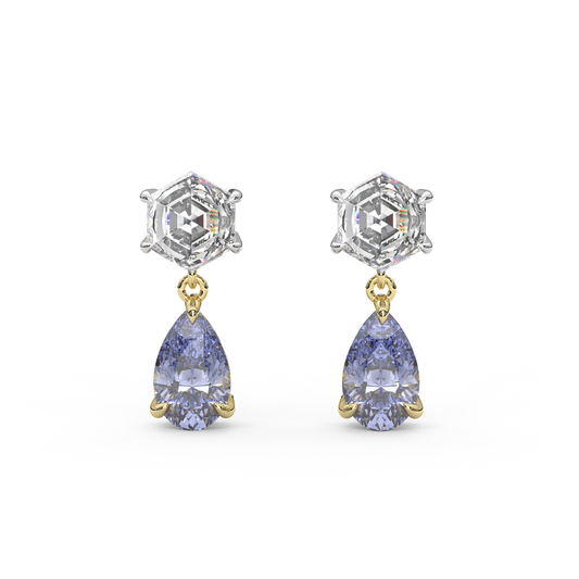 Fig Earrings in Cornflower Blue