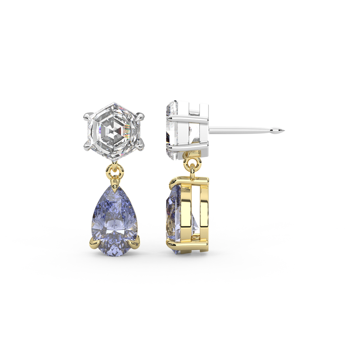 Fig Earrings in Cornflower Blue