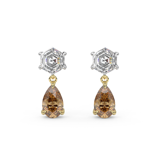 Fig Earrings in Champagne