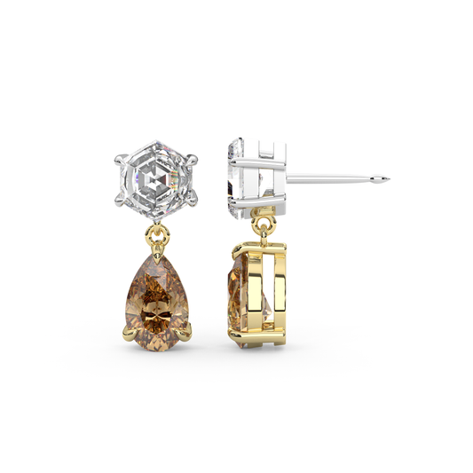 Fig Earrings in Champagne