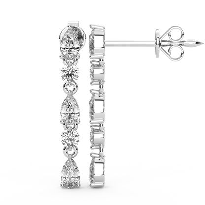 Pia Earrings in White