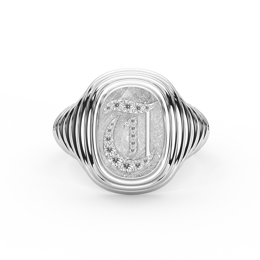 Silver Curtiss Signet Ring
