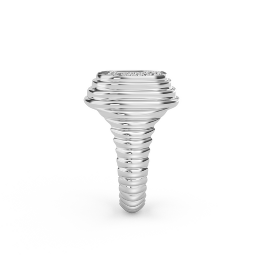 Silver Curtiss Signet Ring