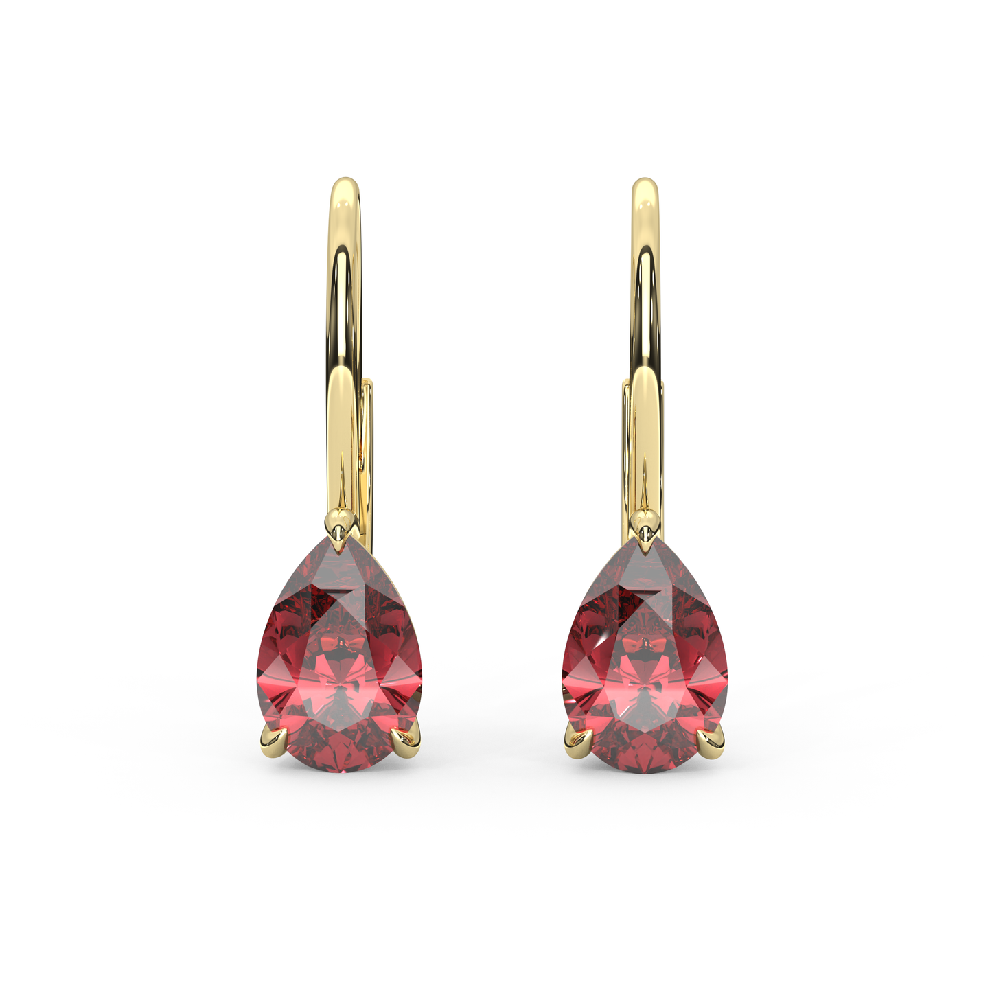 Mary Earrings in Red