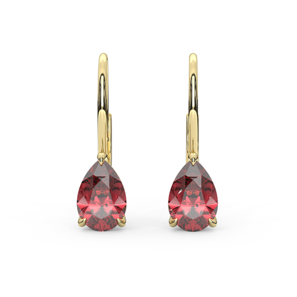 Mary Earrings in Red