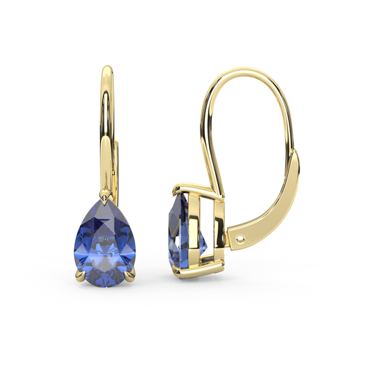 Mary Earrings in Blue Sapphire