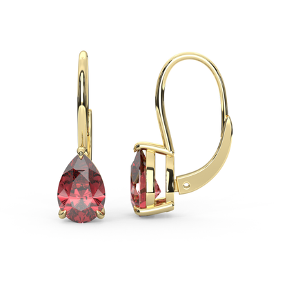 Mary Earrings in Red
