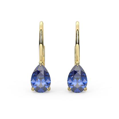 Mary Earrings in Blue Sapphire