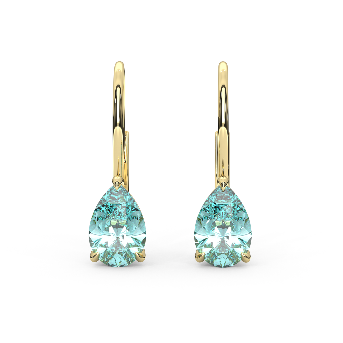 Mary Earrings in Teal