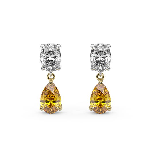 Raf Earrings in Orange
