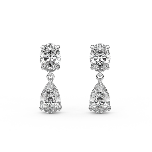 Raf Earrings in White