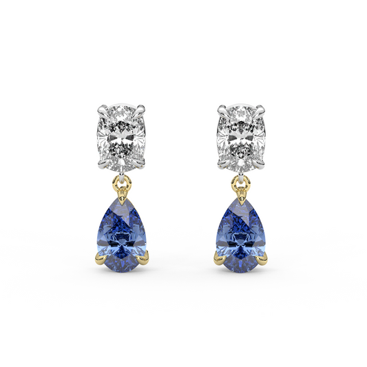 Raf Earrings in Blue Sapphire