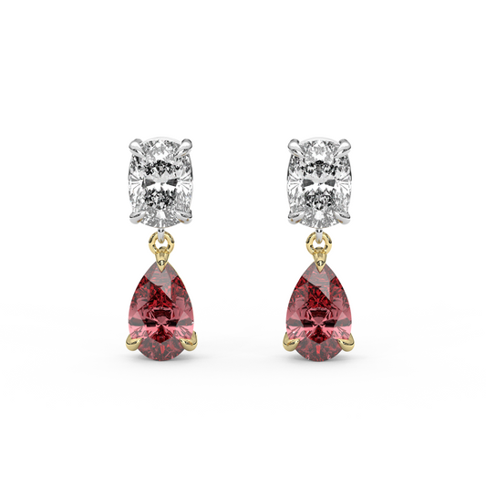 Raf Earrings in Red