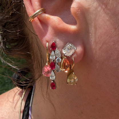 Raf Earrings in Orange