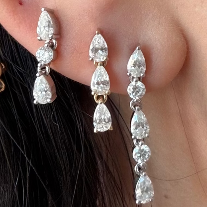Mini Esme Earrings in Orange