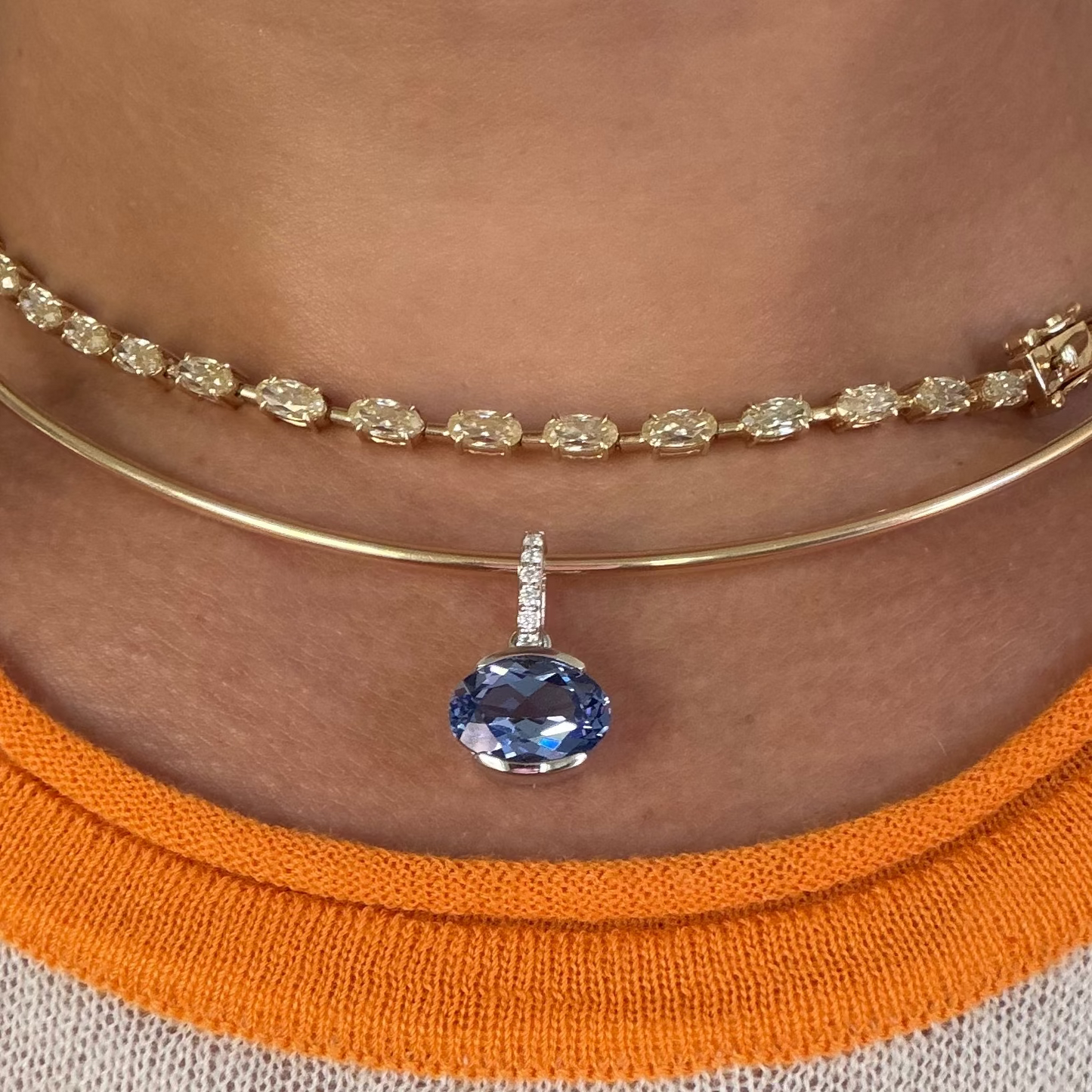 Mini Luce Pendant in Cornflower