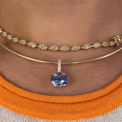 Mini Luce Pendant in Cornflower