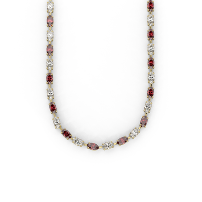 Diana Necklace in Ruby Red