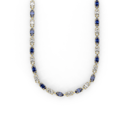 Diana Necklace in Sapphire Blue