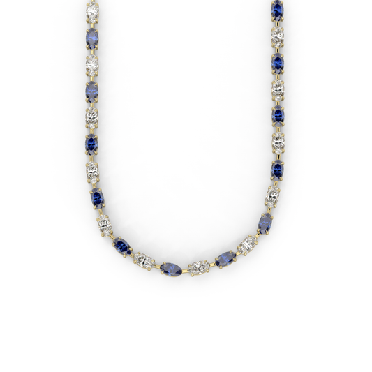 Diana Necklace in Sapphire Blue
