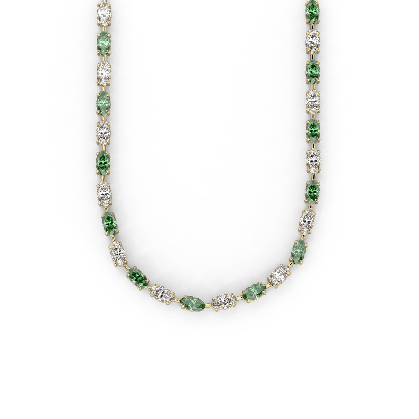 Diana Necklace in Emerald Green