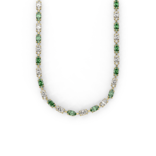 Diana Necklace in Emerald Green