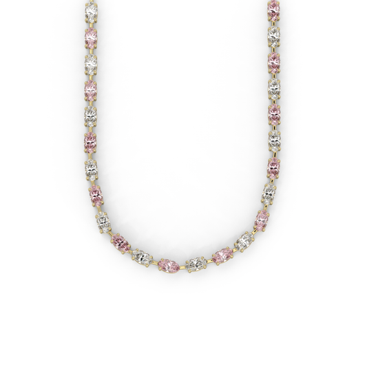 Diana Necklace in Light Pink