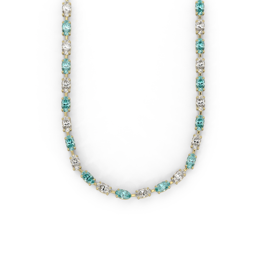 Diana Necklace in Teal