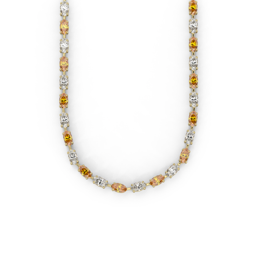 Diana Necklace in Orange