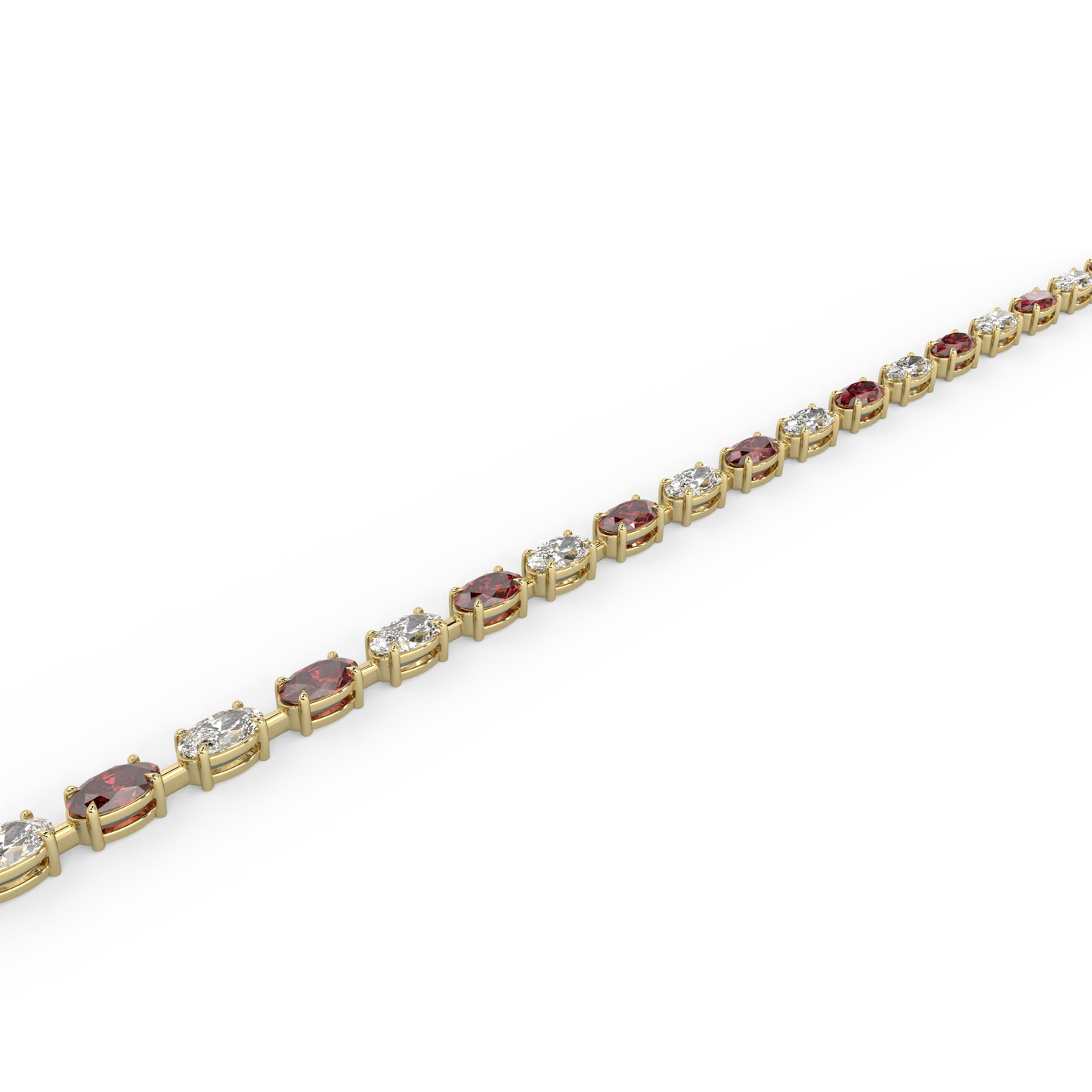 Diana Necklace in Ruby Red