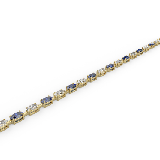 Diana Necklace in Sapphire Blue
