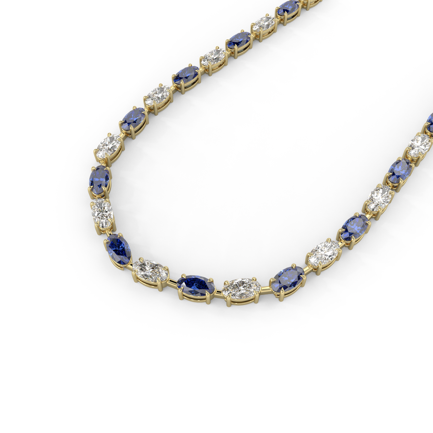 Diana Necklace in Sapphire Blue