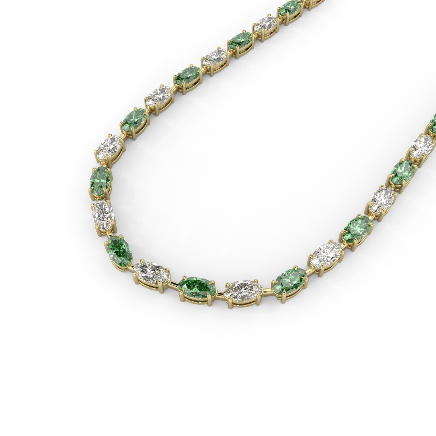 Diana Necklace in Emerald Green