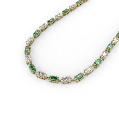 Diana Necklace in Emerald Green