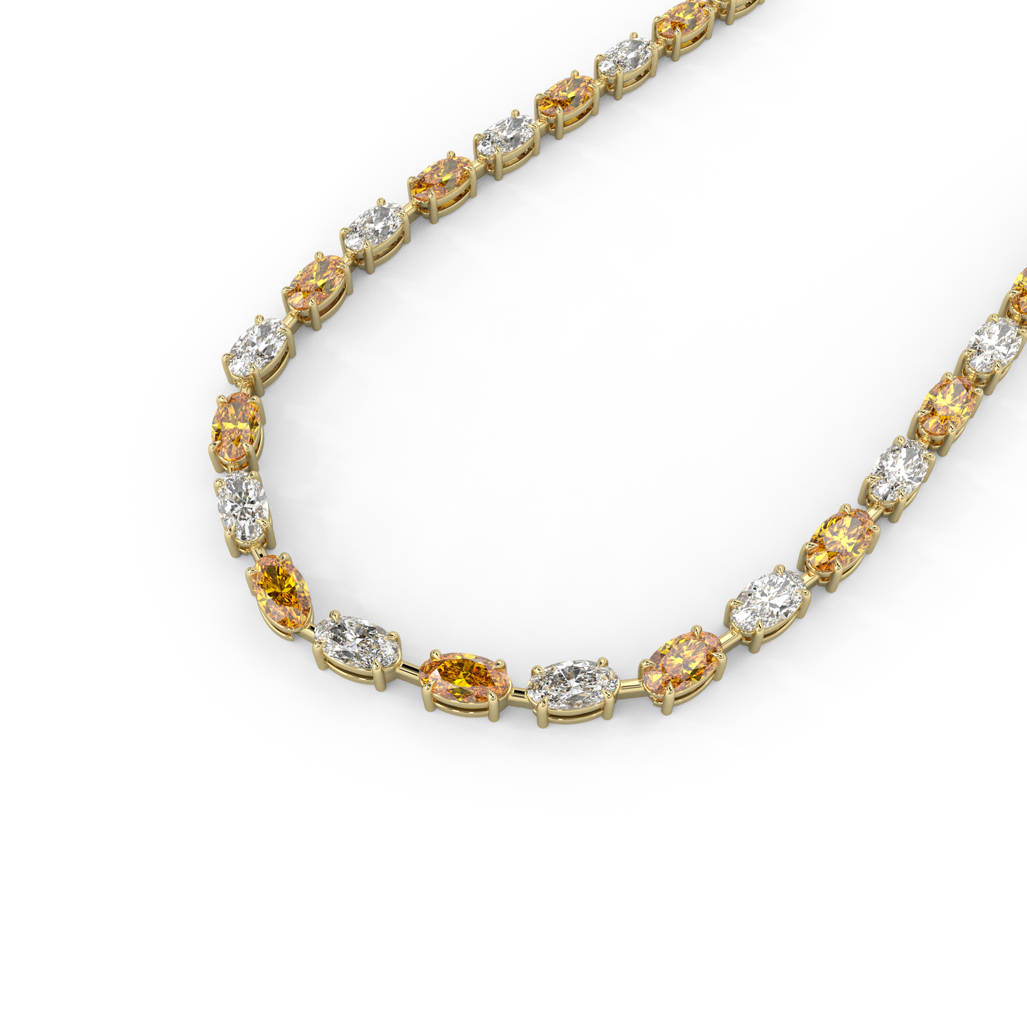 Diana Necklace in Orange