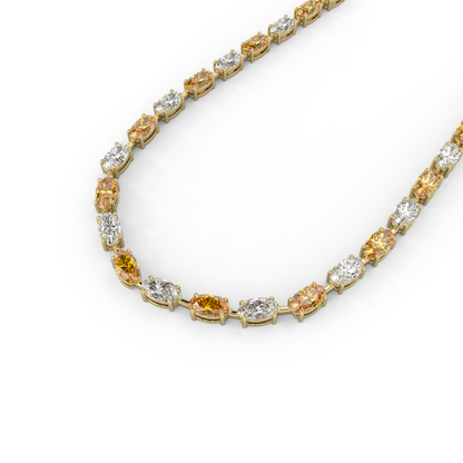 Diana Necklace in Orange