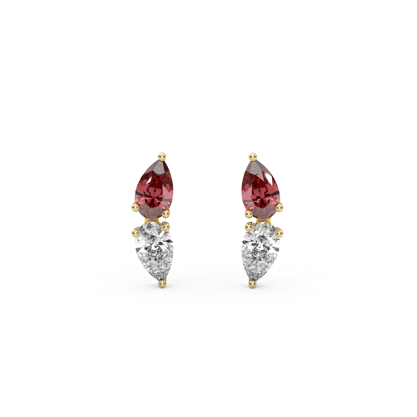 Lab Sapphire + Diamond Katia Earrings