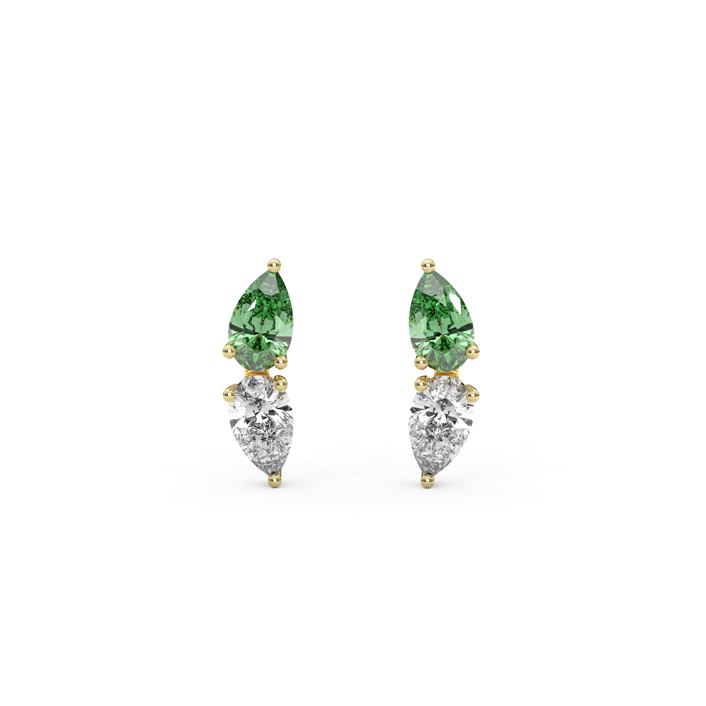 Lab Sapphire + Diamond Katia Earrings