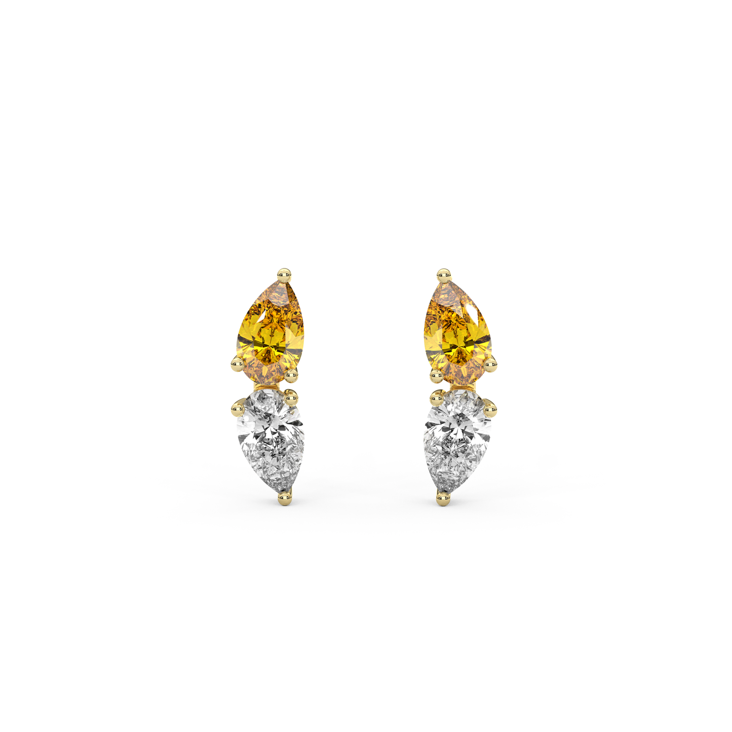 Lab Sapphire + Diamond Katia Earrings