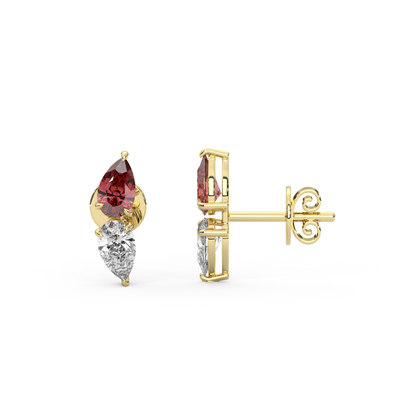 Katia Earrings in Red