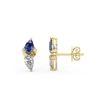 Katia Earrings in Blue Sapphire