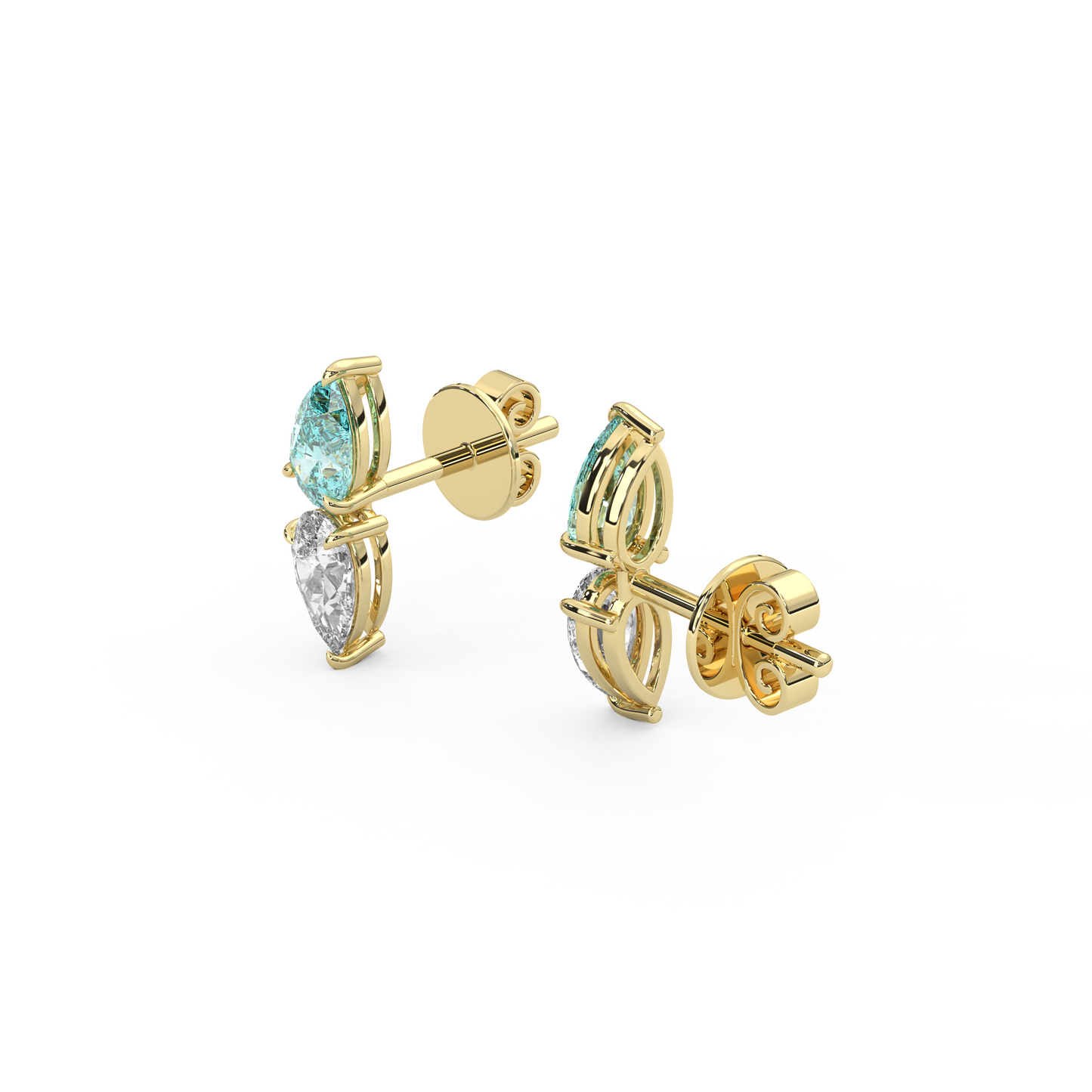 Katia Earrings in Teal