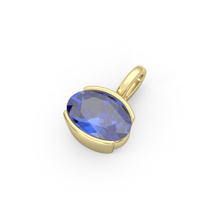 Mini Luce Pendant in Blue Sapphire