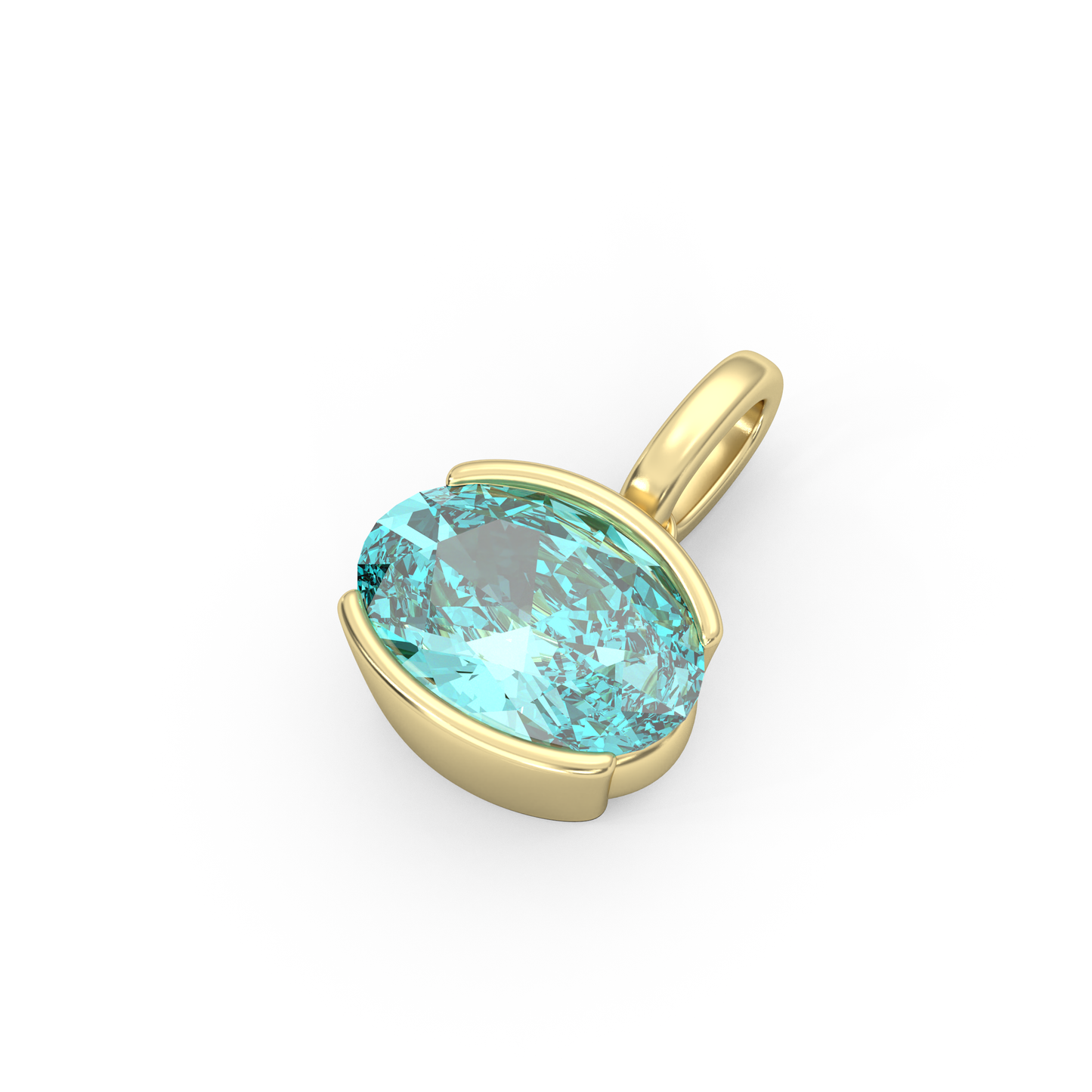 Mini Luce Pendant in Teal
