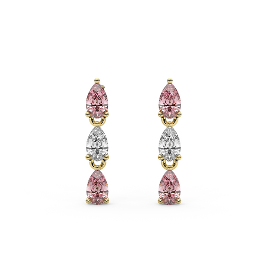 Mini Esme Earrings in Pink