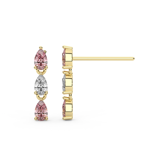 Mini Esme Earrings in Pink