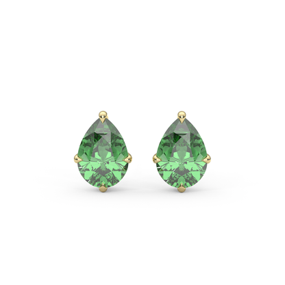 Lily Studs in Green