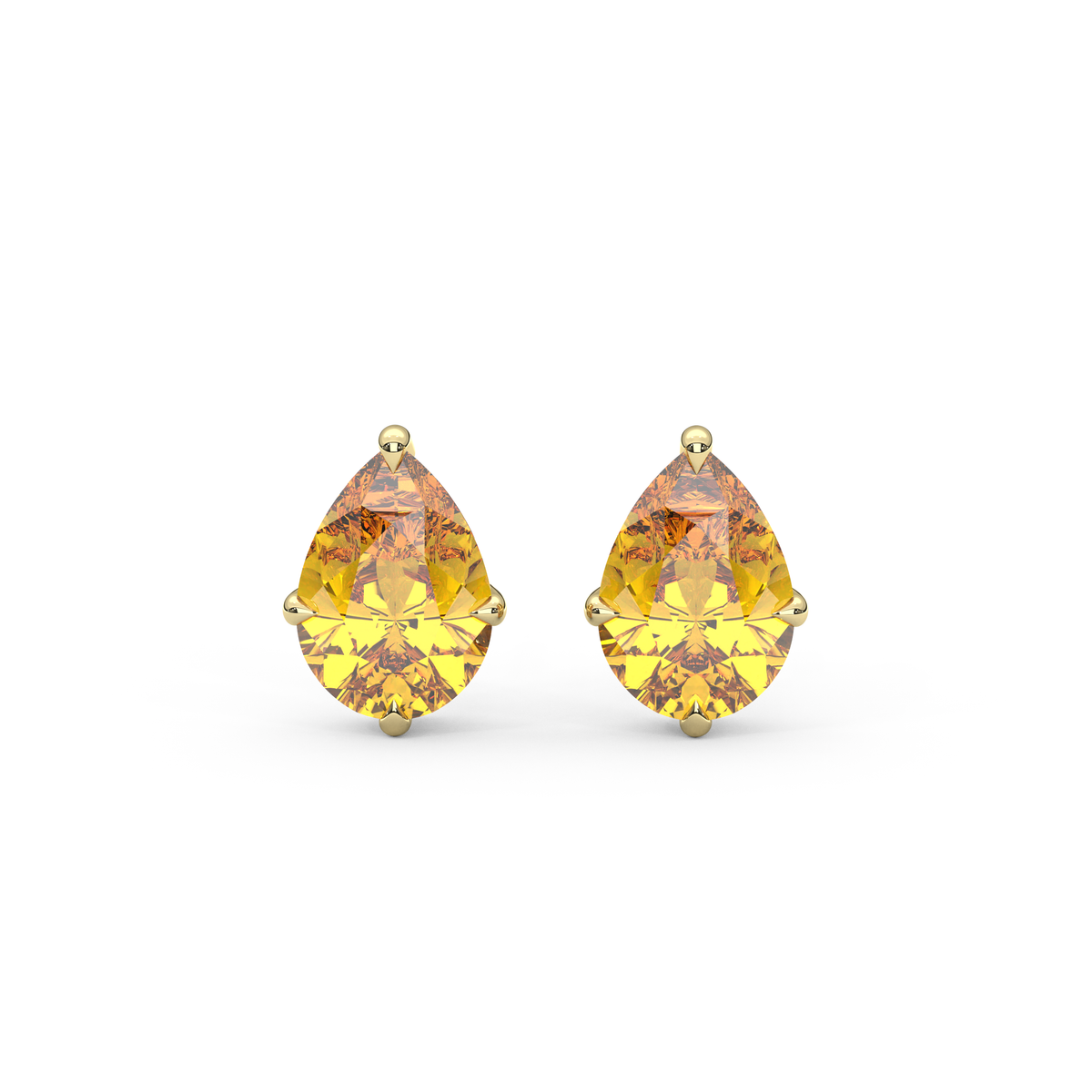 Lily Studs in Orange