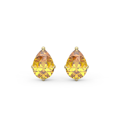 Lily Studs in Orange