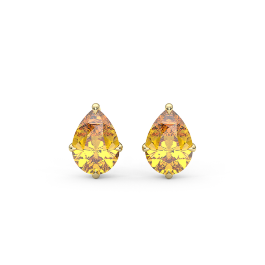 Lily Studs in Orange